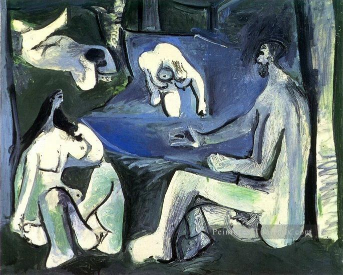 Déjeuner sur l’herbe après Manet 7 1961 cubisme Pablo Picasso Peintures à l'huile